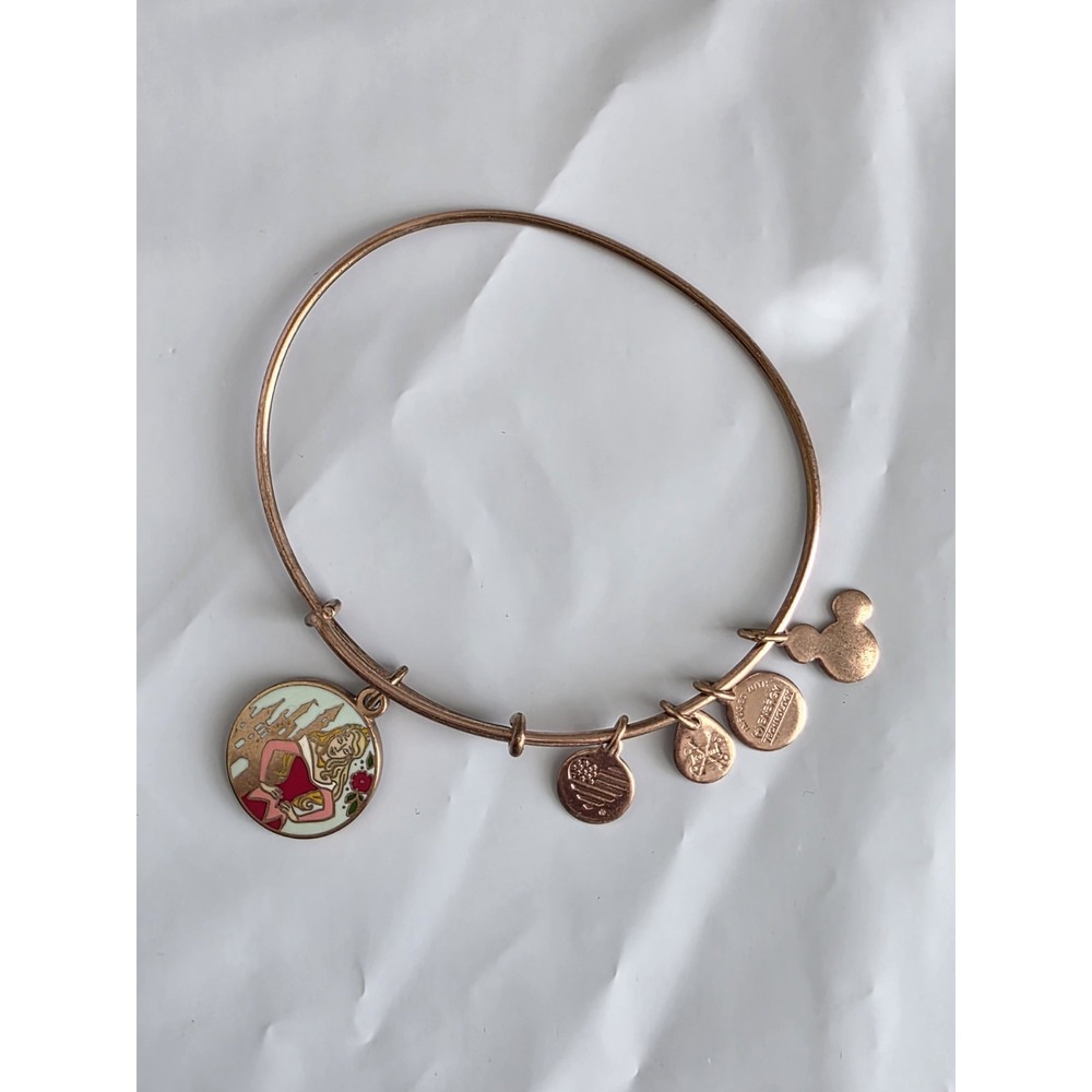 Alex and Ani Disney Aurora Sleeping Beauty True Love Rose Bangle Bracelet